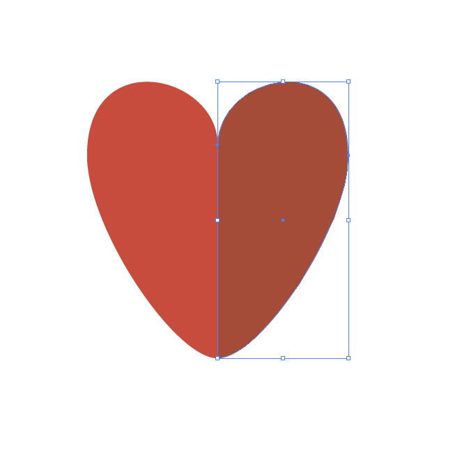 change heart shape color