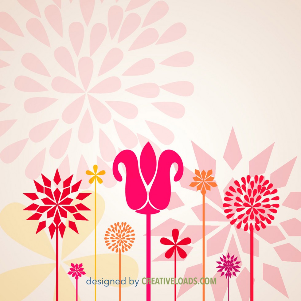 Abstract Vector Flowers