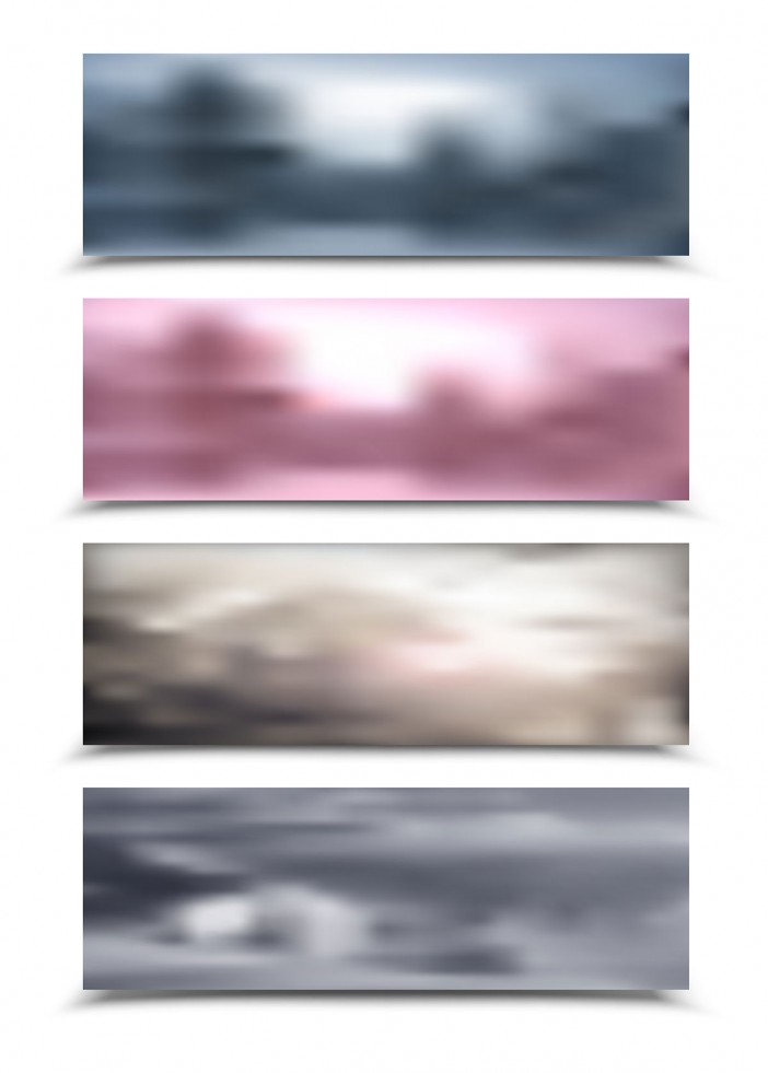 Blur Banners Set 