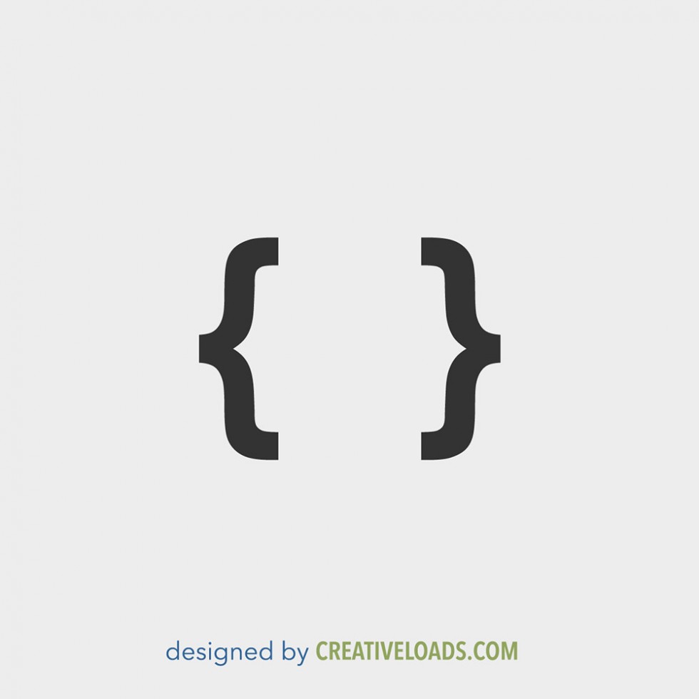 Braces Html Coding Icon