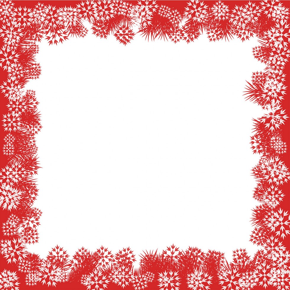 Christmas Snowflake Border