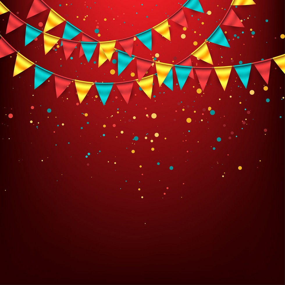 Festive Bunting Background