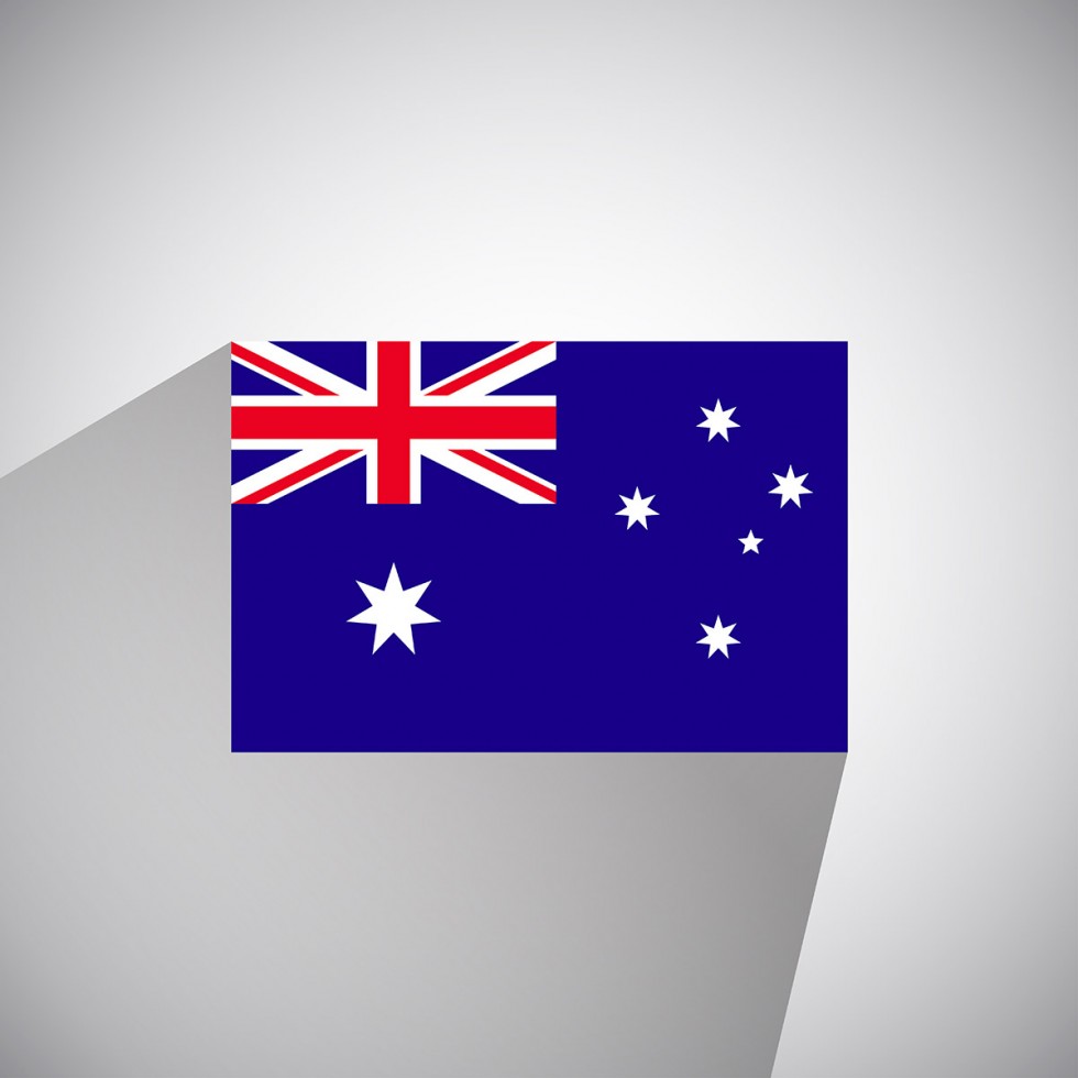 Flat Vector Flag of Australia