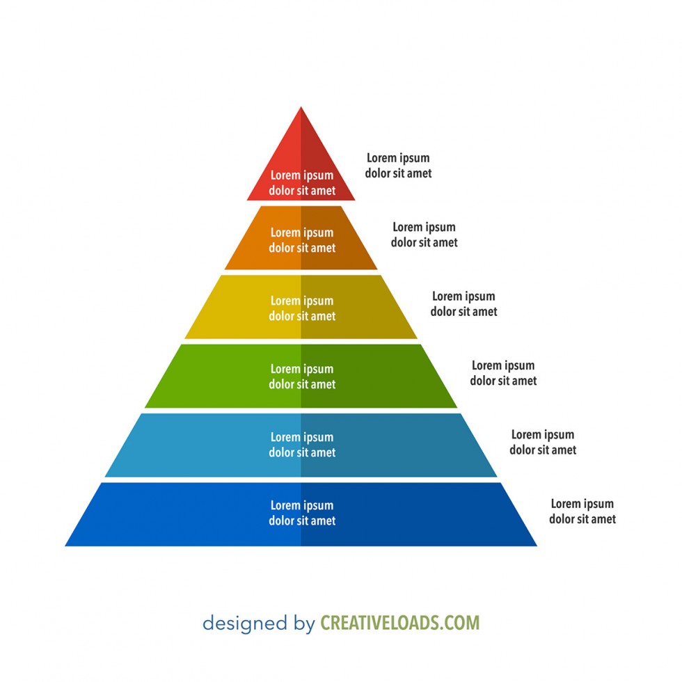 Pyramid Chart Free Vector