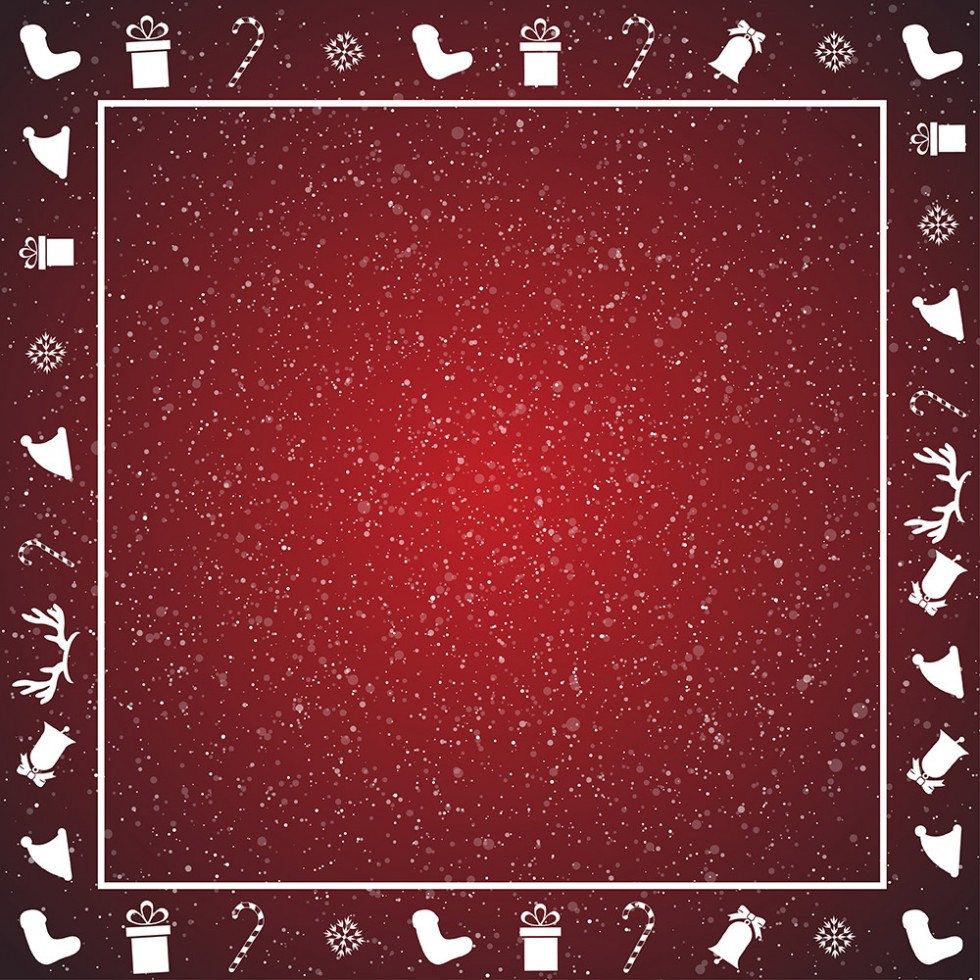 Red Christmas Frame