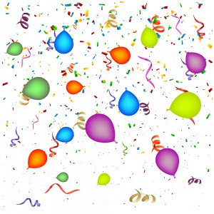 Birthday Confetti Background