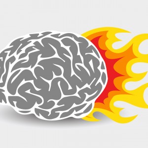 Burning Brain Vector