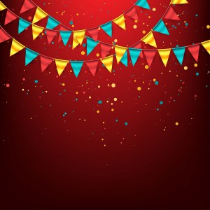 Festive Bunting Background