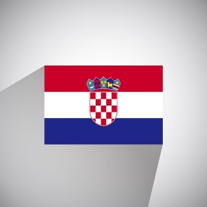 Flat Flag of Croatia