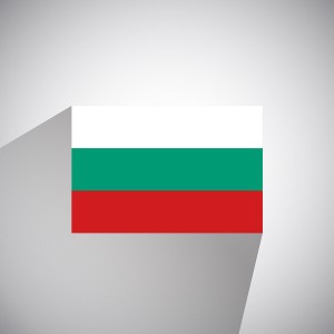 Flat Style Flag of Bulgaria