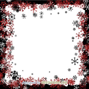 Frame with Snowflakes