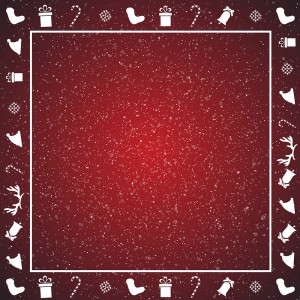 Red Christmas Frame