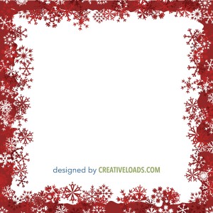 Snowflake Frame Clipart 