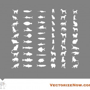 Vector Animal Silhouettes