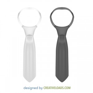 Vector Black and White Tie