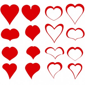 Vector Heart Set