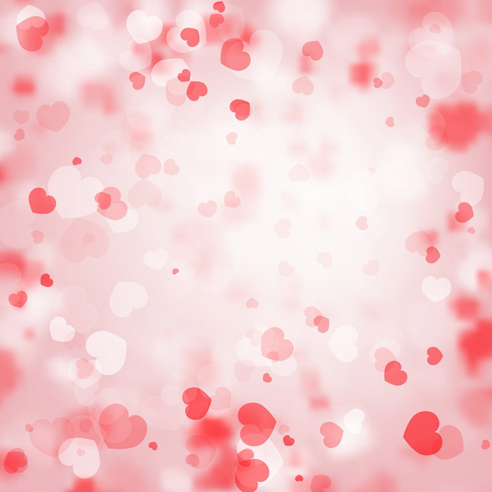 Vector Blurred Hearts