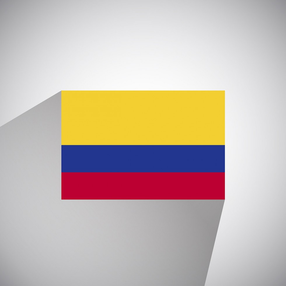 Vector Flag of Colombia