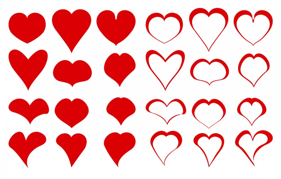 Vector Heart Set