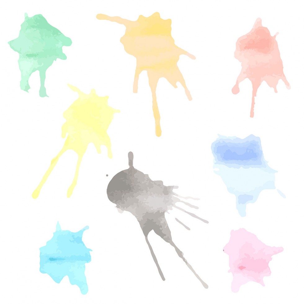 Vector Watercolor Splashes