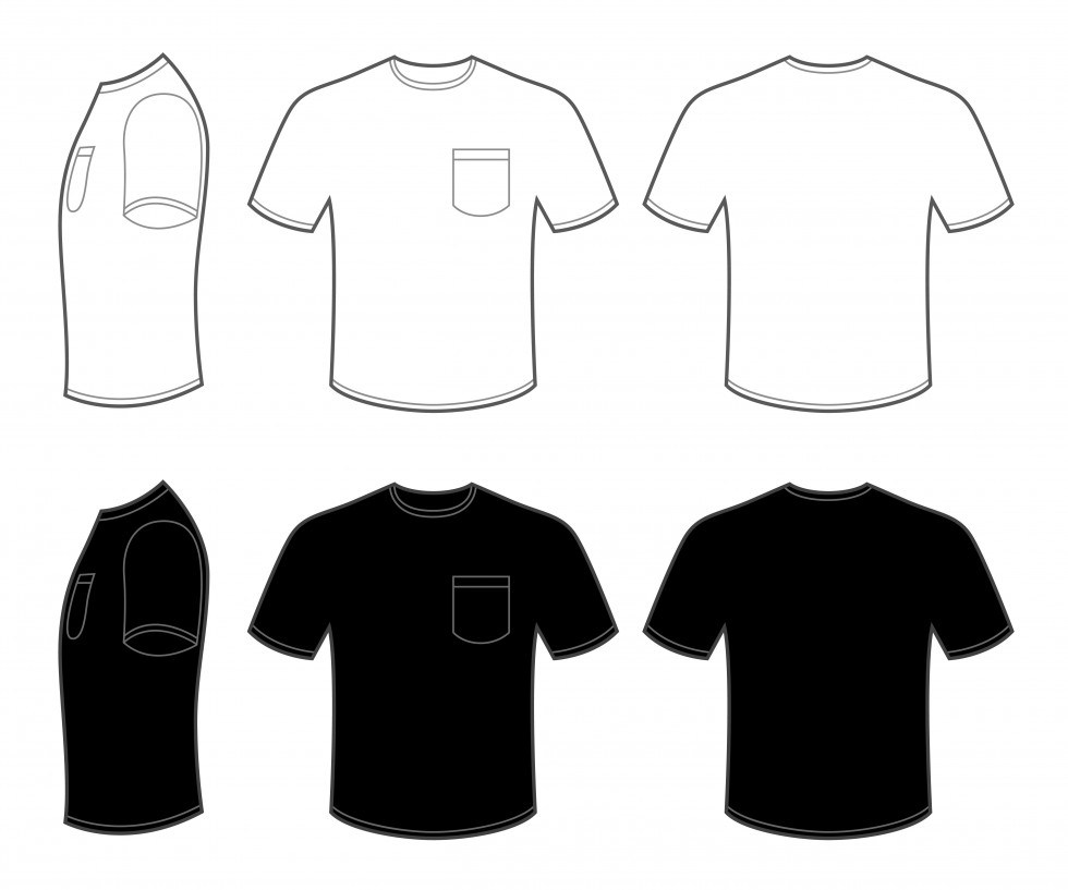 T Shirt With Pocket Template